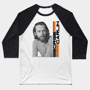 George Carlin :: Retro Comedy FanArt Tribute Baseball T-Shirt